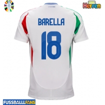 Italien Nicolo Barella #18 Auswärtstrikot EM 2024 Kurzarm
